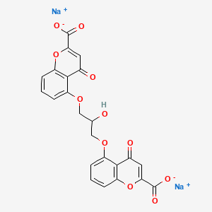 Chemical structure of Cromolyn sodium