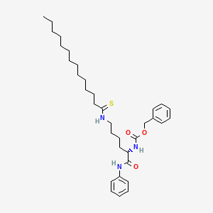 Chemical structure of Thiomyristoyl