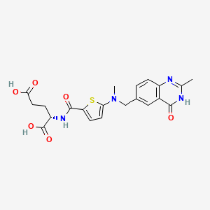 Chemical structure of Raltitrexed