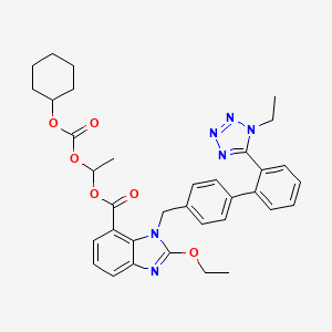 Chemical structure of 1H-1-ethyl Candesartan Cilexetil