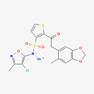 Chemical structure of Sitaxentan sodium