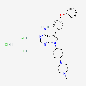 Chemical structure of A 419259 trihydrochloride