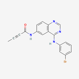 Chemical structure of CL-387785 (EKI-785)