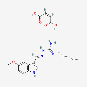 Chemical structure of Tegaserod maleate