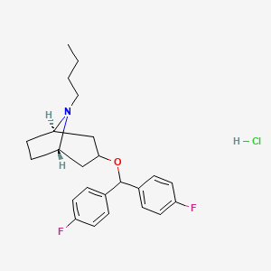 Chemical structure of JHW 007 hydrochloride