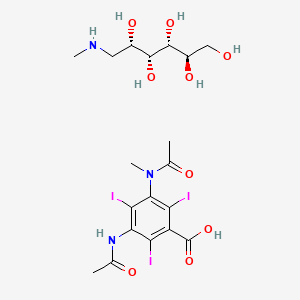 Chemical structure of Meglumine Metrizoate
