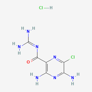 Chemical structure of Amiloride HCl