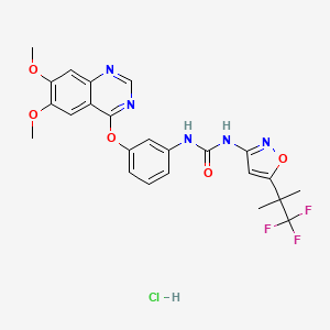 Chemical structure of CEP-32496 hydrochloride
