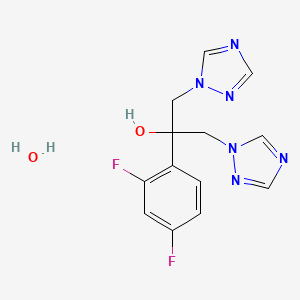 Chemical structure of Fluconazole hydrate
