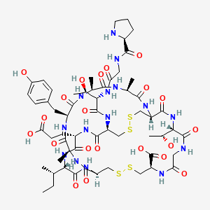 Chemical structure of Guanylin (human)