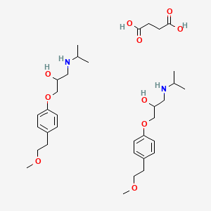 Chemical structure of Metoprolol Succinate
