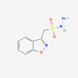 Chemical structure of Zonisamide sodium