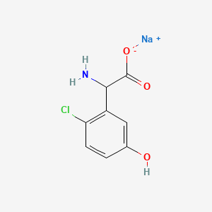 Chemical structure of CHPG Sodium salt