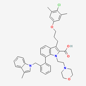 Chemical structure of Cy3·5 NHS ester (non-sulfonated)