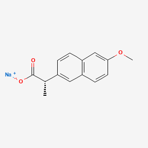 Chemical structure of Naproxen Sodium