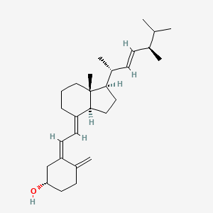 Chemical structure of Vitamin D2 (Ergocalciferol)