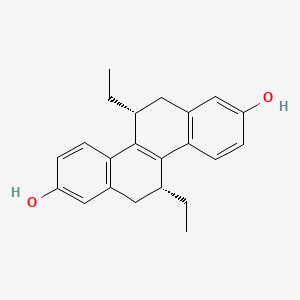 Chemical structure of (R,R)-THC