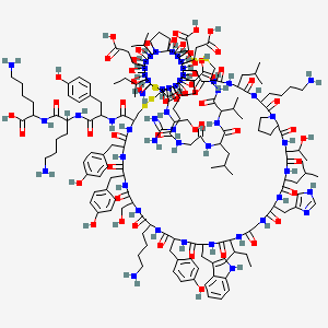Chemical structure of Huwentoxin XVI
