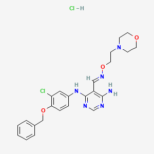 Chemical structure of JNJ 28871063 hydrochloride