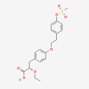 Chemical structure of Tesaglitazar