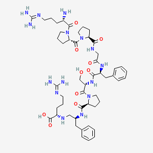 Chemical structure of [Phe8Ψ(CH-NH)-Arg9]-Bradykinin
