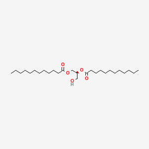 Chemical structure of 1,2-Dilauroyl-sn-glycerol