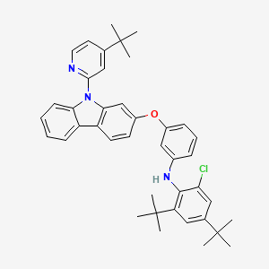 Chemical structure of Cyanine3·5 alkyne