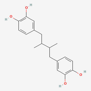 Chemical structure of Nordihydroguaretic acid
