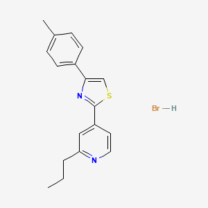 Chemical structure of Fatostatin A hydrobromide