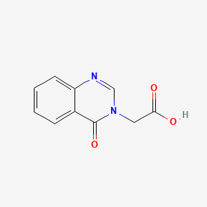 Chemical structure of 2-(4-Oxoquinazolin-3(4H)-yl)acetic acid