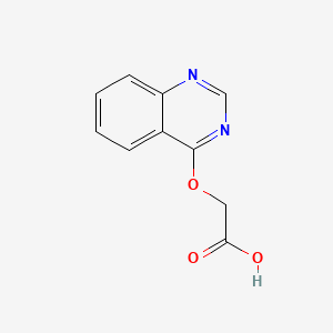 Chemical structure of (QUINAZOLIN-4-YLOXY)-ACETIC ACID
