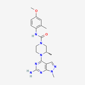 Chemical structure of UCB9608