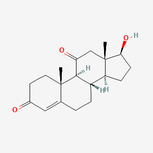 Chemical structure of 11-Ketotestosterone