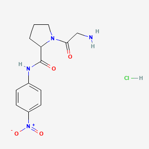 Chemical structure of Gly-Pro-pNA (hydrochloride)