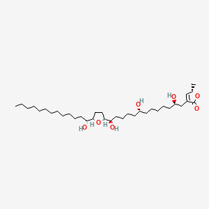 Chemical structure of Annonacin