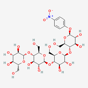 Chemical structure of 4-Nitrophenyl β-D-Cellotetraoside