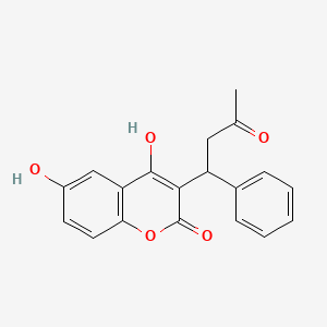 Chemical structure of 6-Hydroxywarfarin