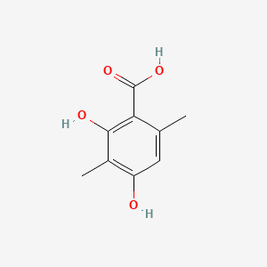 Chemical structure of 3-Methylorsellinic acid