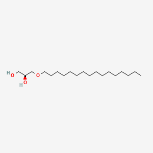 Chemical structure of Chimyl Alcohol