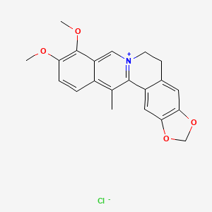Chemical structure of 13-Methylberberine chloride