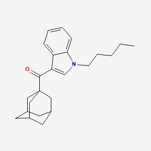 Chemical structure of JWH 018 adamantyl analog