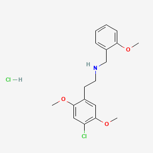 Chemical structure of 25C-NBOMe hydrochloride
