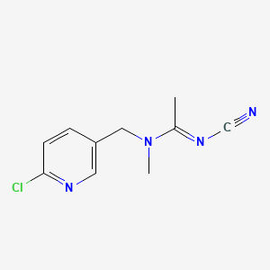 Chemical structure of Acetamiprid
