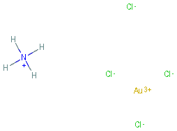 Chemical structure of Gold trichloride hydrochloride