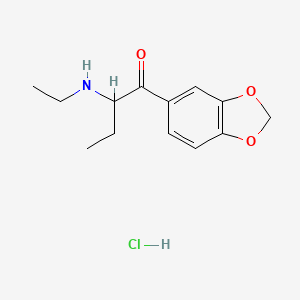 Chemical structure of Eutylone hydrochloride