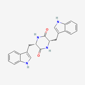 Chemical structure of Cyclo(L-Trp-L-Trp)
