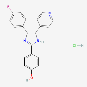 Chemical structure of SB 202190 Hydrochloride