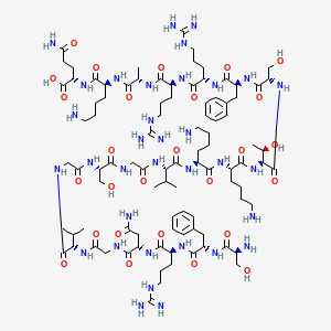 Chemical structure of Neuropeptide S (rat)