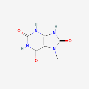 Chemical structure of 7-Methyluric Acid