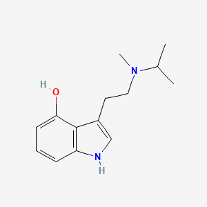Chemical structure of 4-hydroxy MiPT